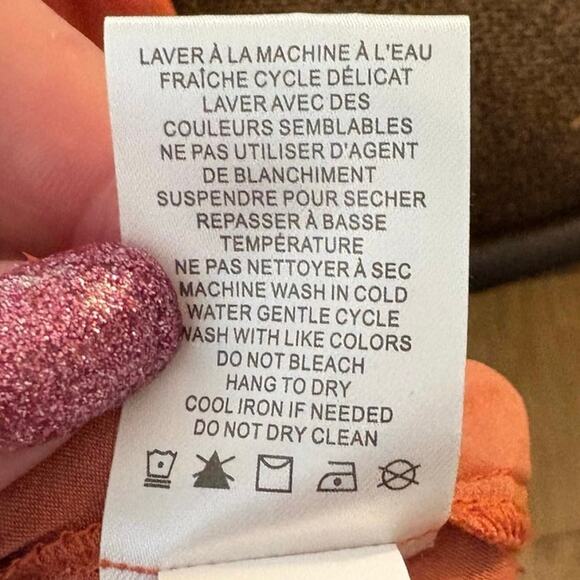 Cynthia Rowley V-Neck Blouse Top Flutter Sleeves Lightweight Summer Boho Career - Picture 7 of 8